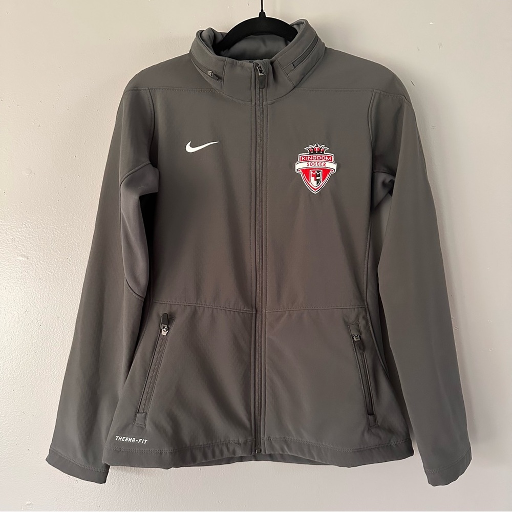 Nike Therma-Fit Zip Up Jacket | Kingdom Soccer‎ | Grey